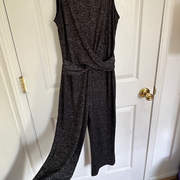 Banana Republic Luxespun TwistedJumpsuit, Heather Grey/Charcoal, XXS, Like New - Picture 5 of 8